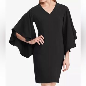 Ralph Lauren dress dolman sleeve lined size 10 black little black dress